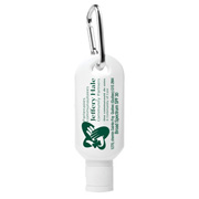 1.0 oz Broad Spectrum SPF 30 Sunscreen Lotion in Solid White Carabiner Tottle